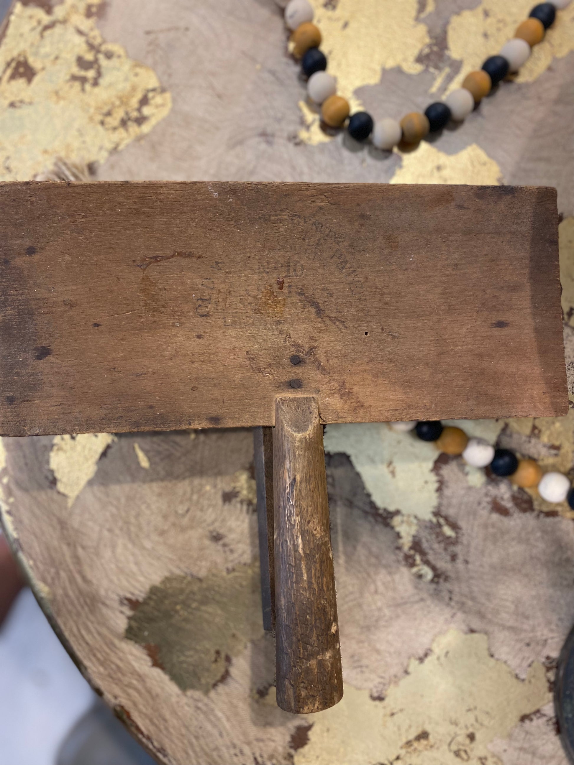 Vintage Old Whittemore Cotton Sheep Wool Brush