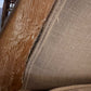 White Distressed Upholstered Settee