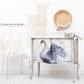 White Swan Mint Decoupage Paper