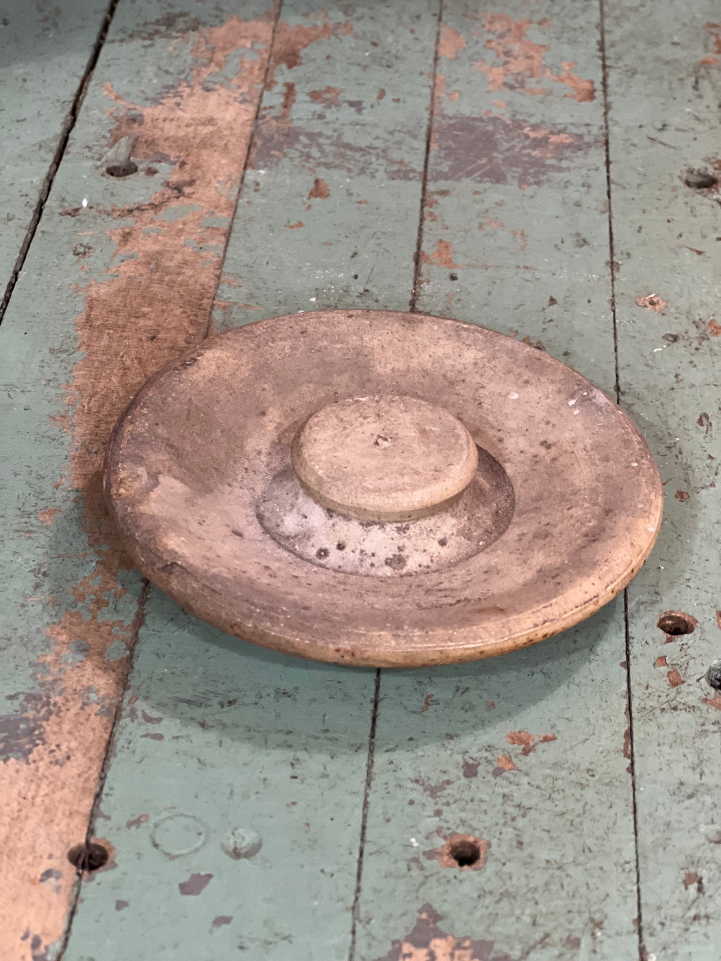 Antique Hand-Turned Wooden Lid The Mustard Seed Collection, The Seed