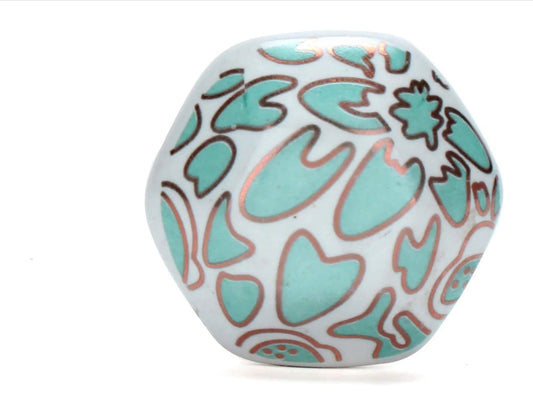 Hollyhock Ceramic Knob