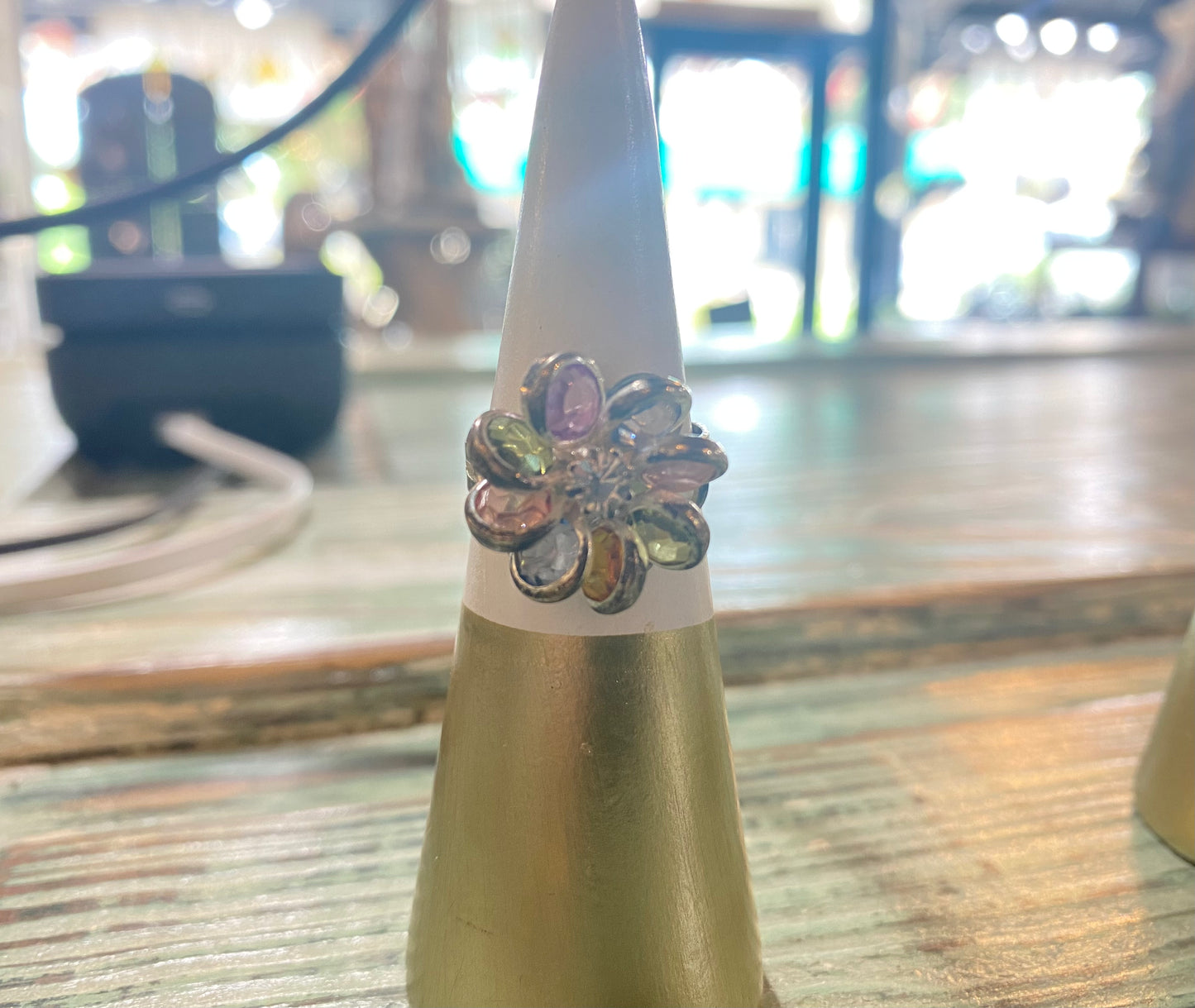 Crystal Flower Ring