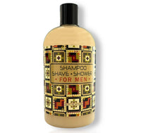 FOR MEN -Soaps and Spa Essentials 16 floz Shampoo Shower Shave