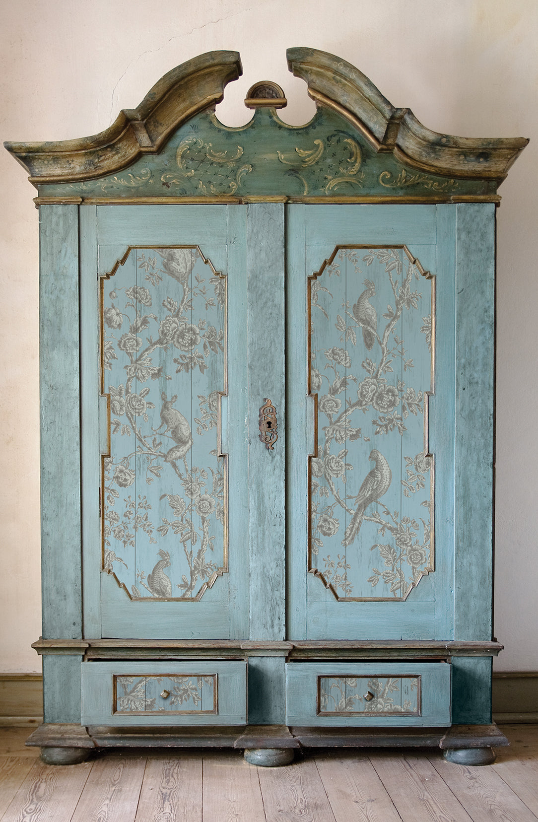 Grisaille Toile IOD Paint Inlay 12x16 PadЄ