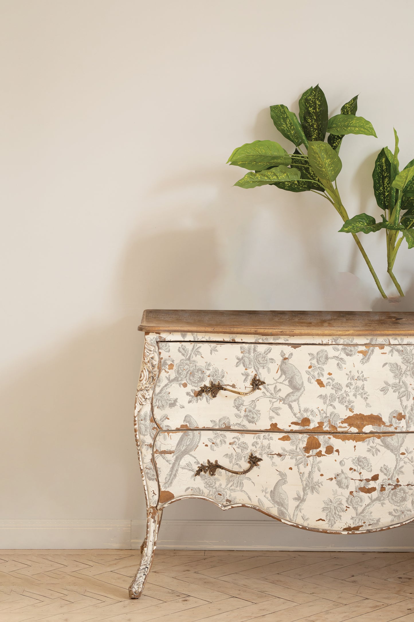 Grisaille Toile IOD Paint Inlay 12x16 PadЄ