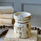 Whitwell Pillar Candle Holder or Stem/Pick/Spray Holder  6" White Chippy Lancaster & Vintage