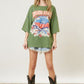 Licensed Rolling Stones Graphic Oversized Tee Fantastic Fawn