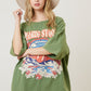 Licensed Rolling Stones Graphic Oversized Tee Fantastic Fawn