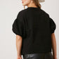Sequin Champagne Bottle Puff Sleeve Top Fantastic Fawn