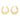 Do Everything In Love Tapered Hoop Earrings Gold Judson