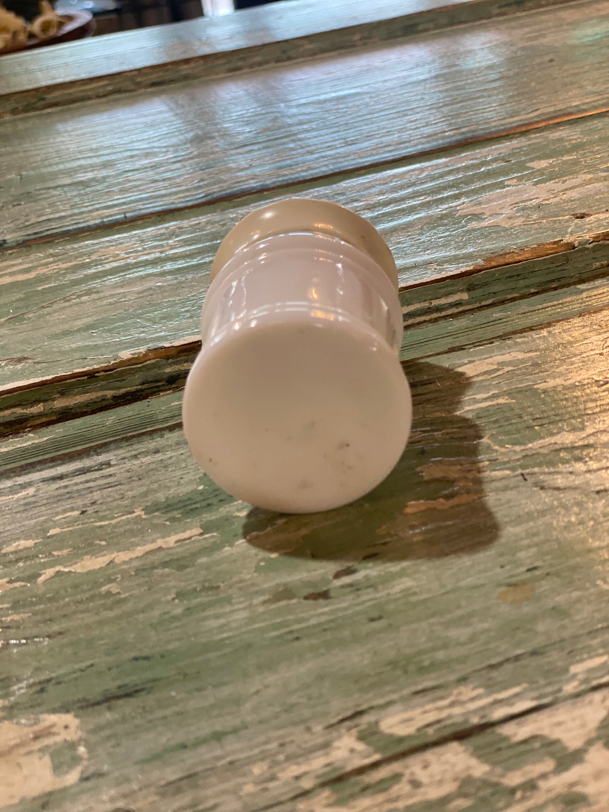 Antique Milk Glass Pharmacy Bottle
