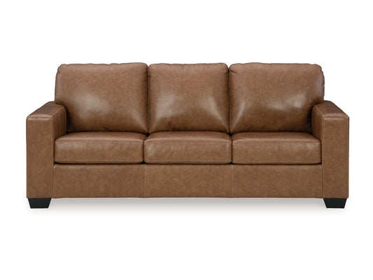 NEW! Leather Caramel Sofa