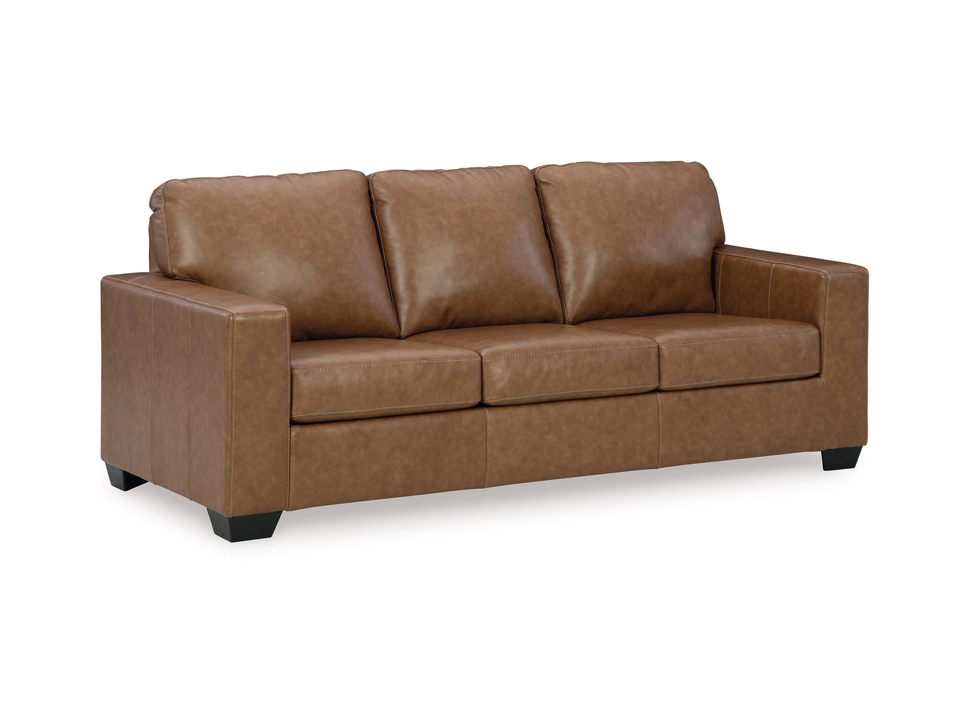 NEW! Leather Caramel Sofa