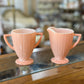 Pink Hazel Atlas Cream & Sugar
