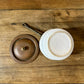 Vintage Copper and Ceramic Double Broiler Insert with Lid