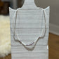 Dainty shell and crystal necklace