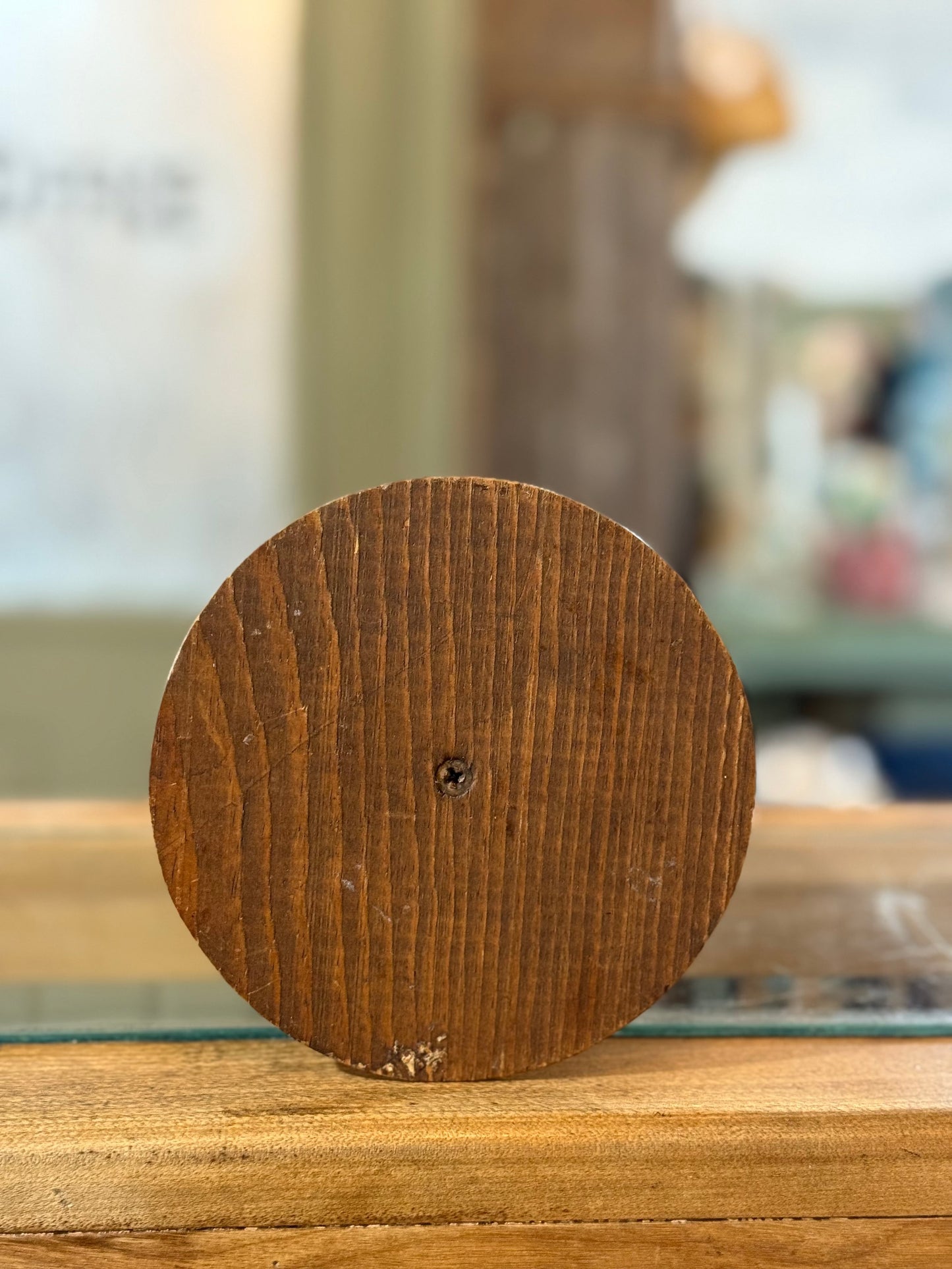 8” Wooden Candle Holder