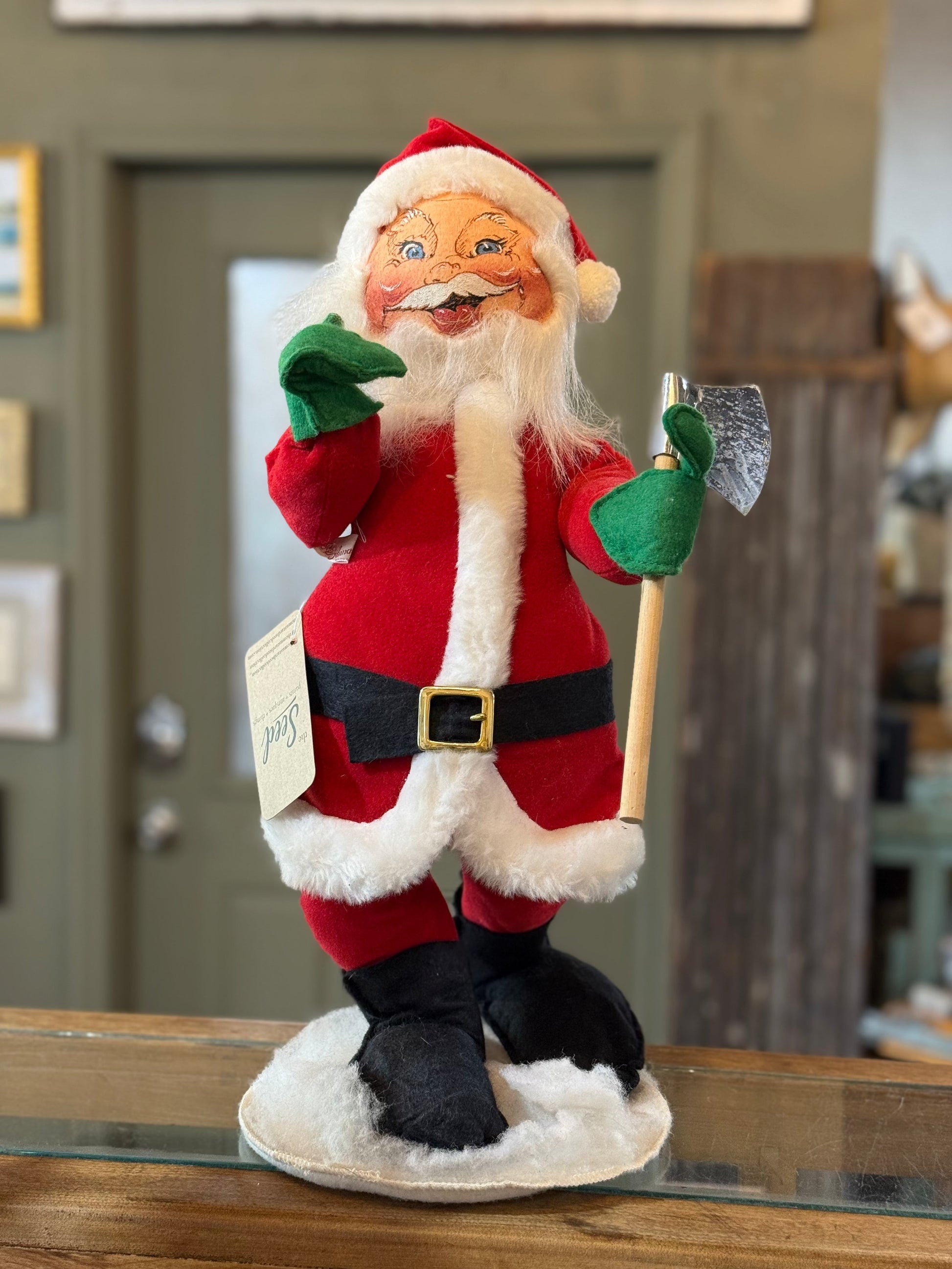 Anna Lee Santa with Ax