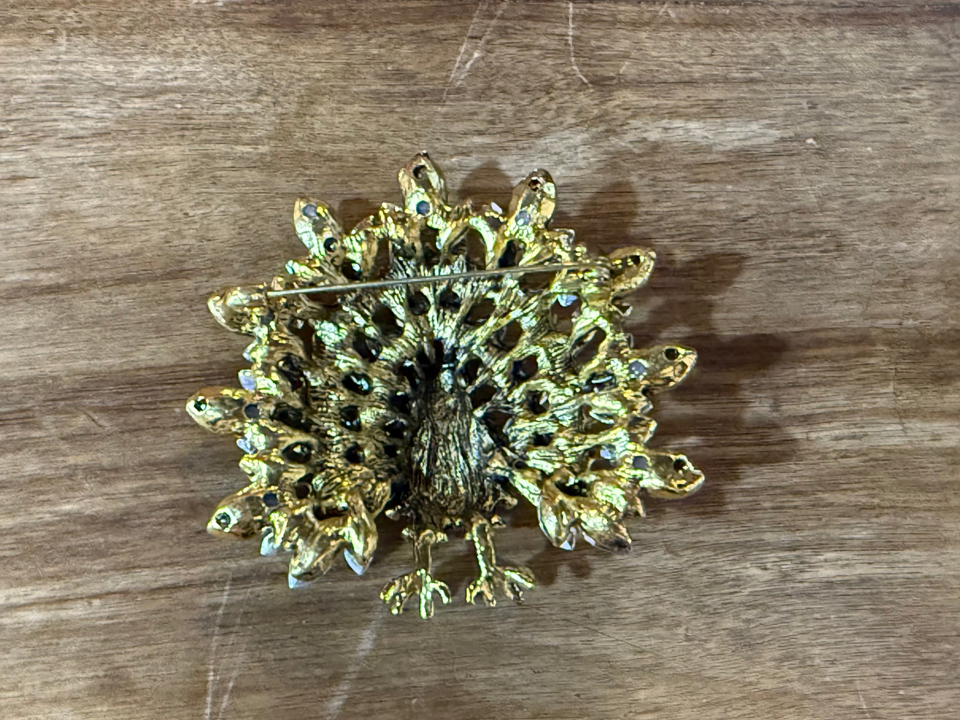 Jeweled Turkey Brooch