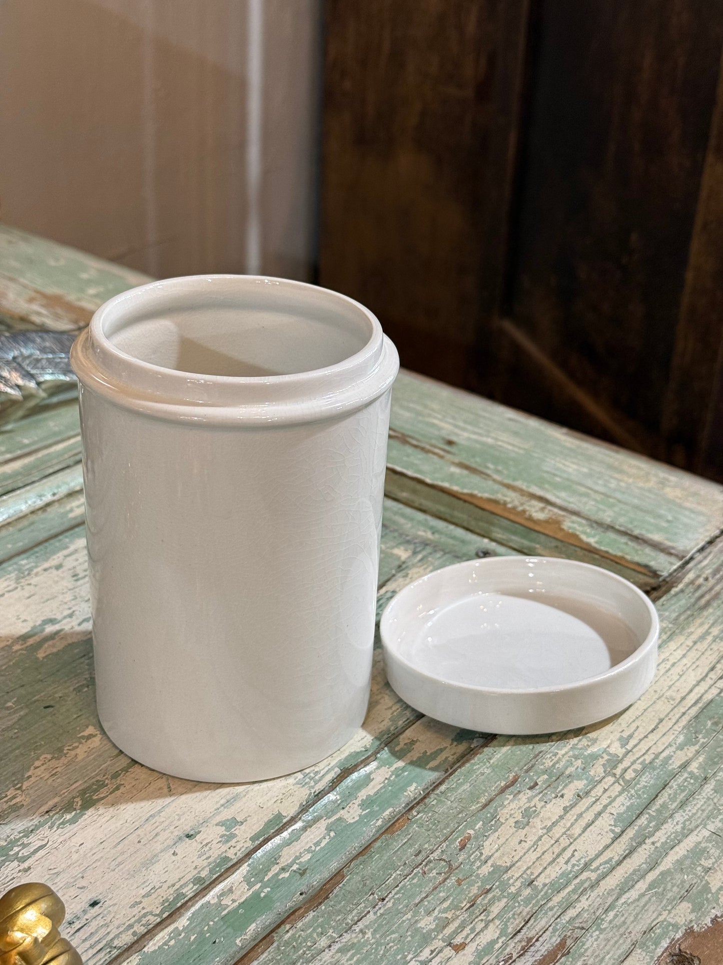 Royal Crownford Ironstone “Candy Treats” Canister