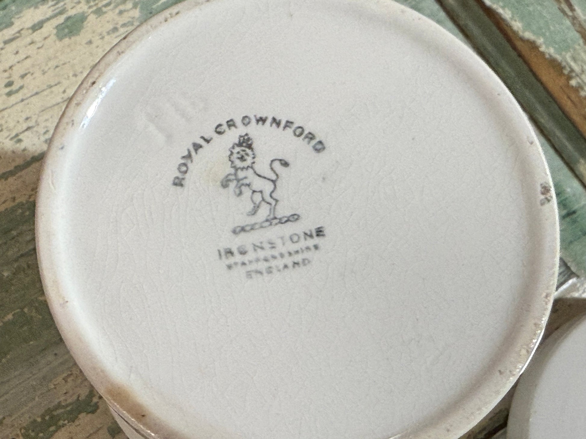 Royal Crownford Ironstone “Candy Treats” Canister