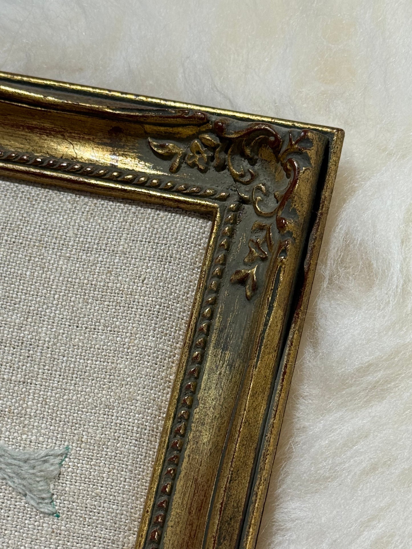 Embroidered Framed Floral