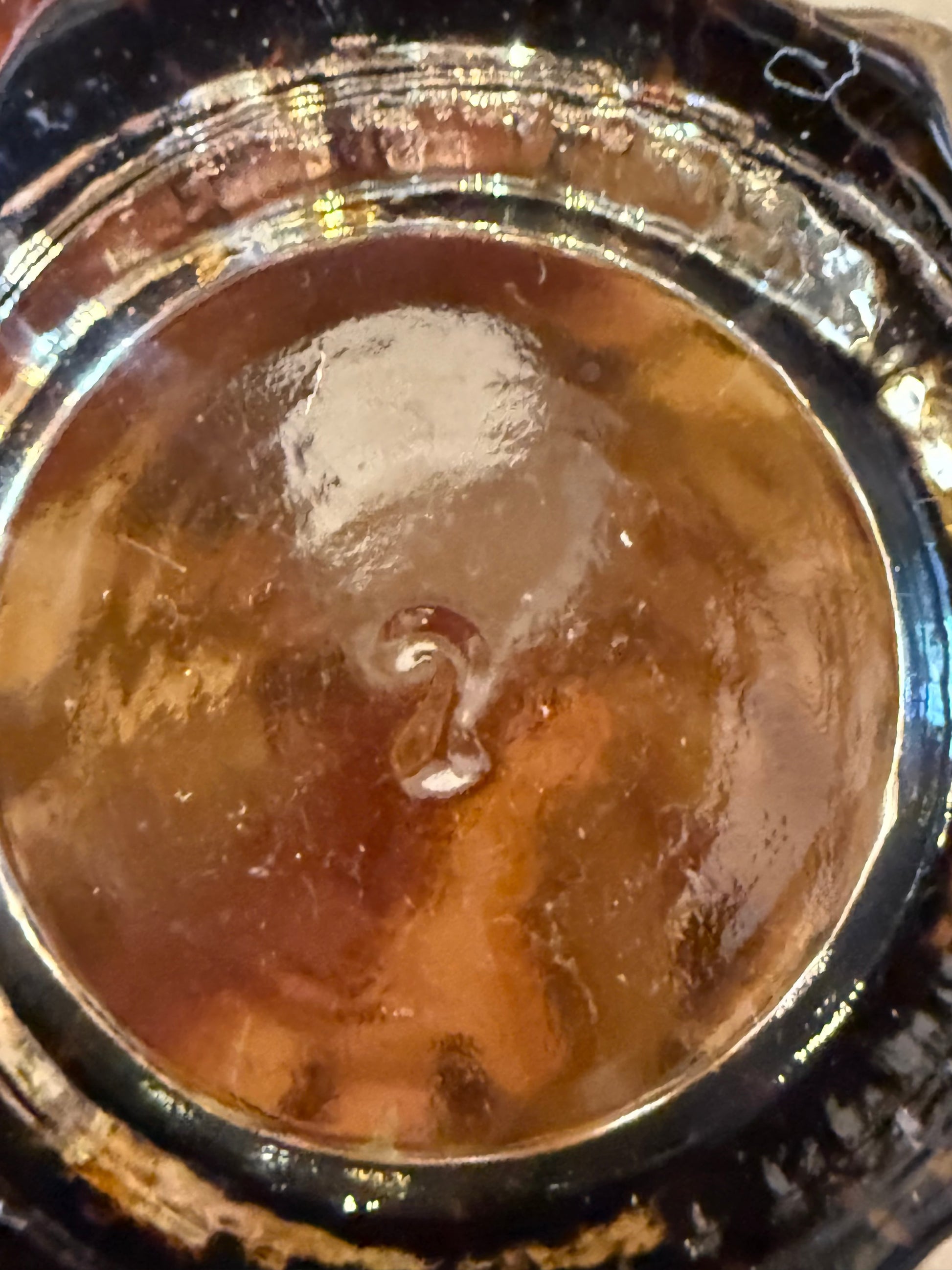 Pair of Amber Glass Bud Vases