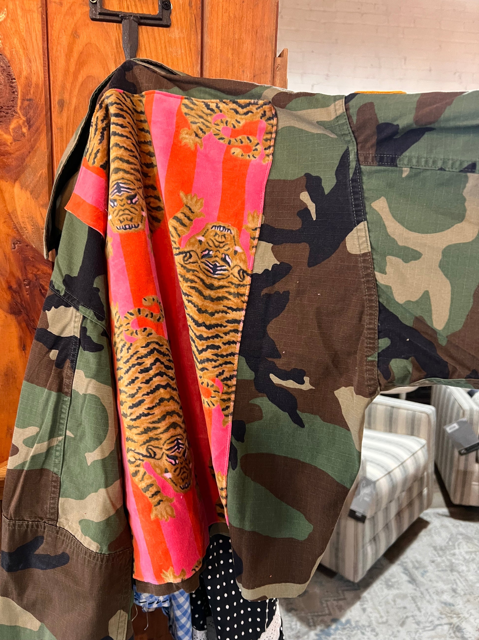 Camo or Jean Pink Leopard UpCycled Jackets