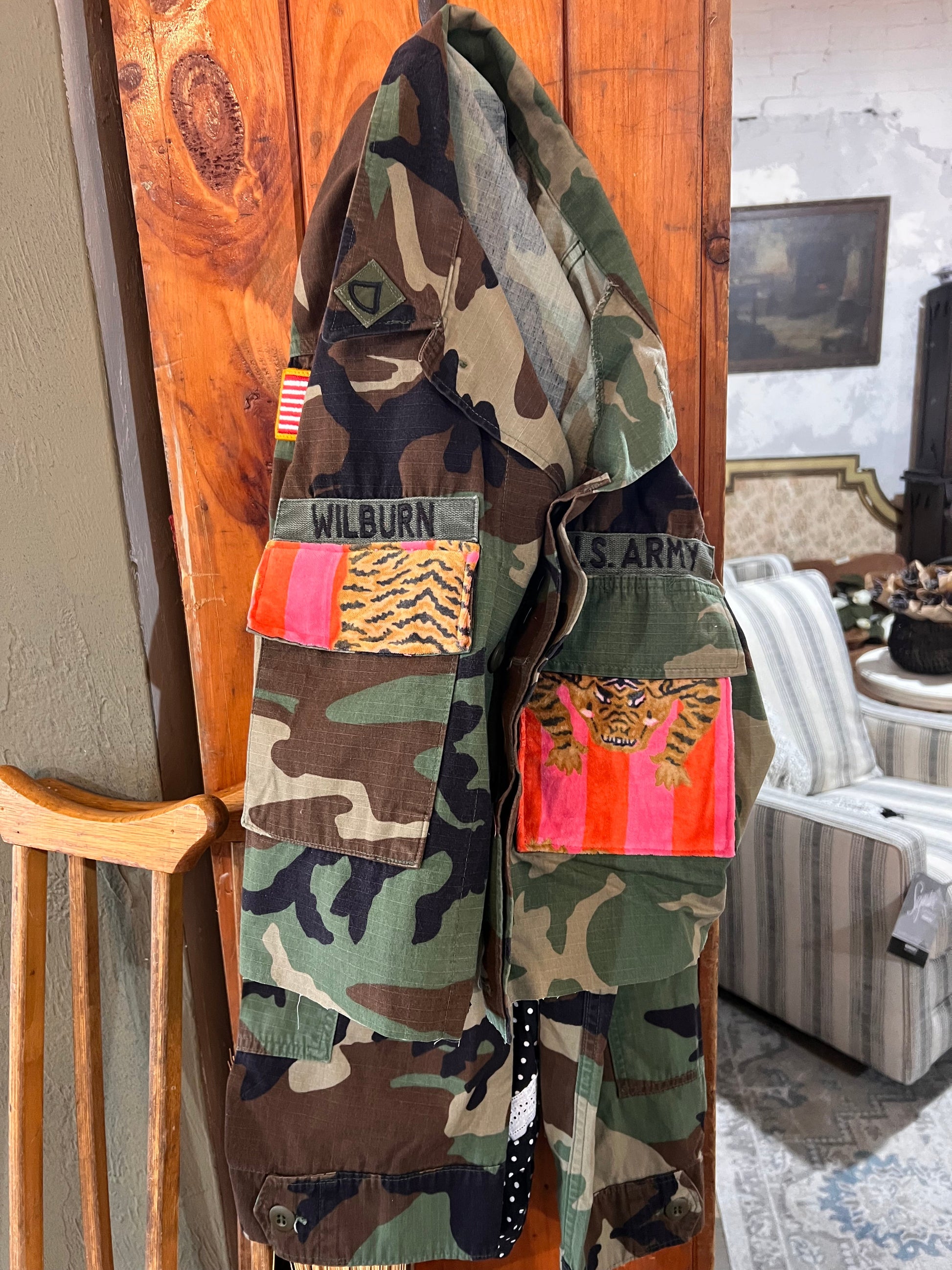 Camo or Jean Pink Leopard UpCycled Jackets