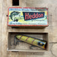Vintage Heddon River Runt Spook Lure 4" Heddon Lucky 13" - yellow black red w box