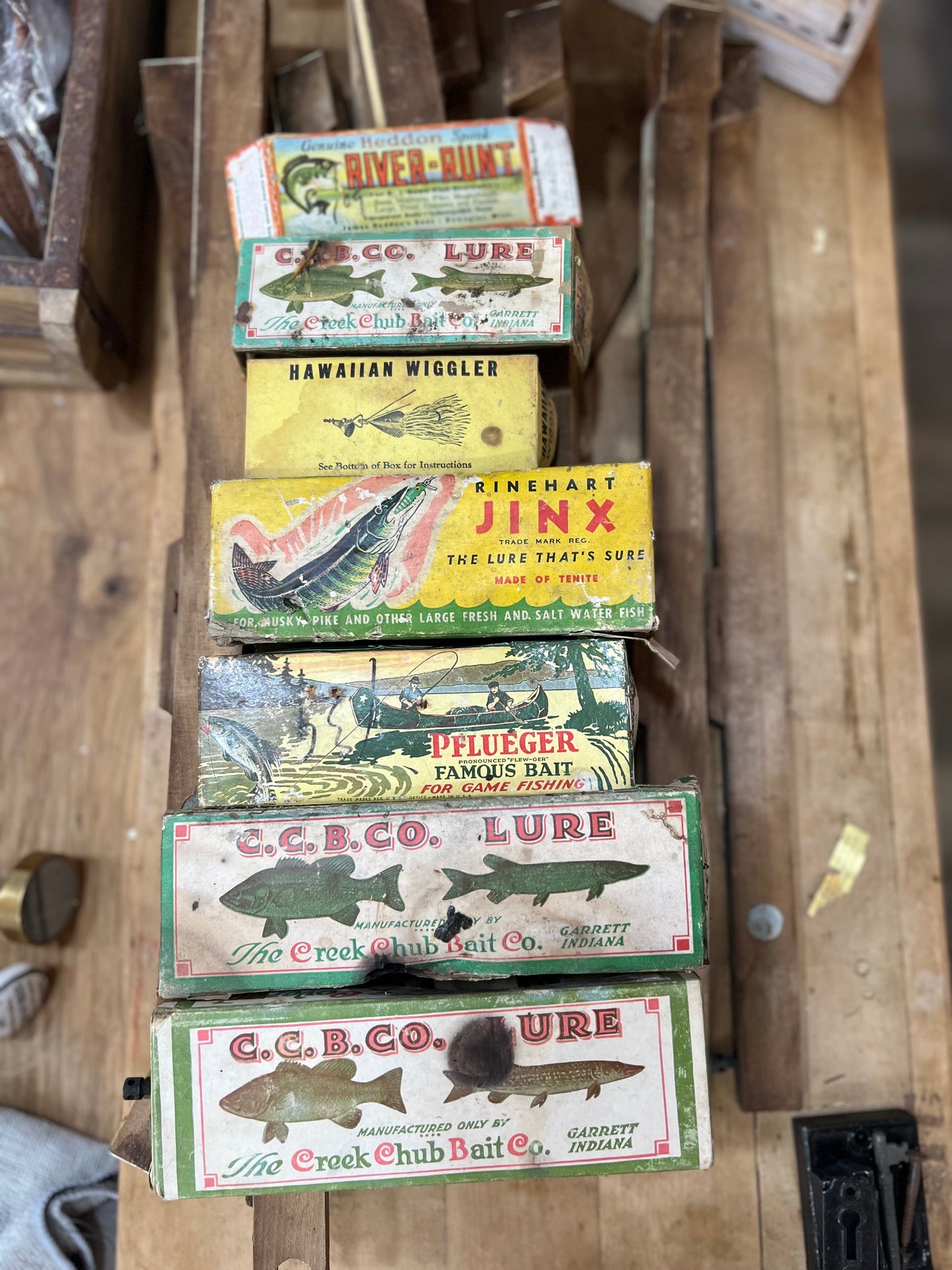 Vintage Lure Box Top
