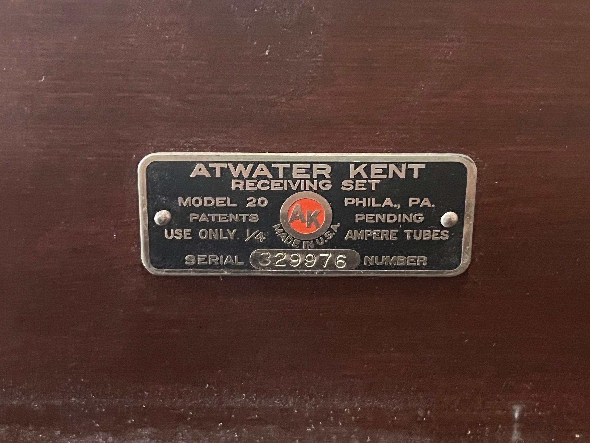 Atwater Kent Model 20 Radio Tuner