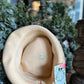 Vintage Pale Yellow Fedora Hat