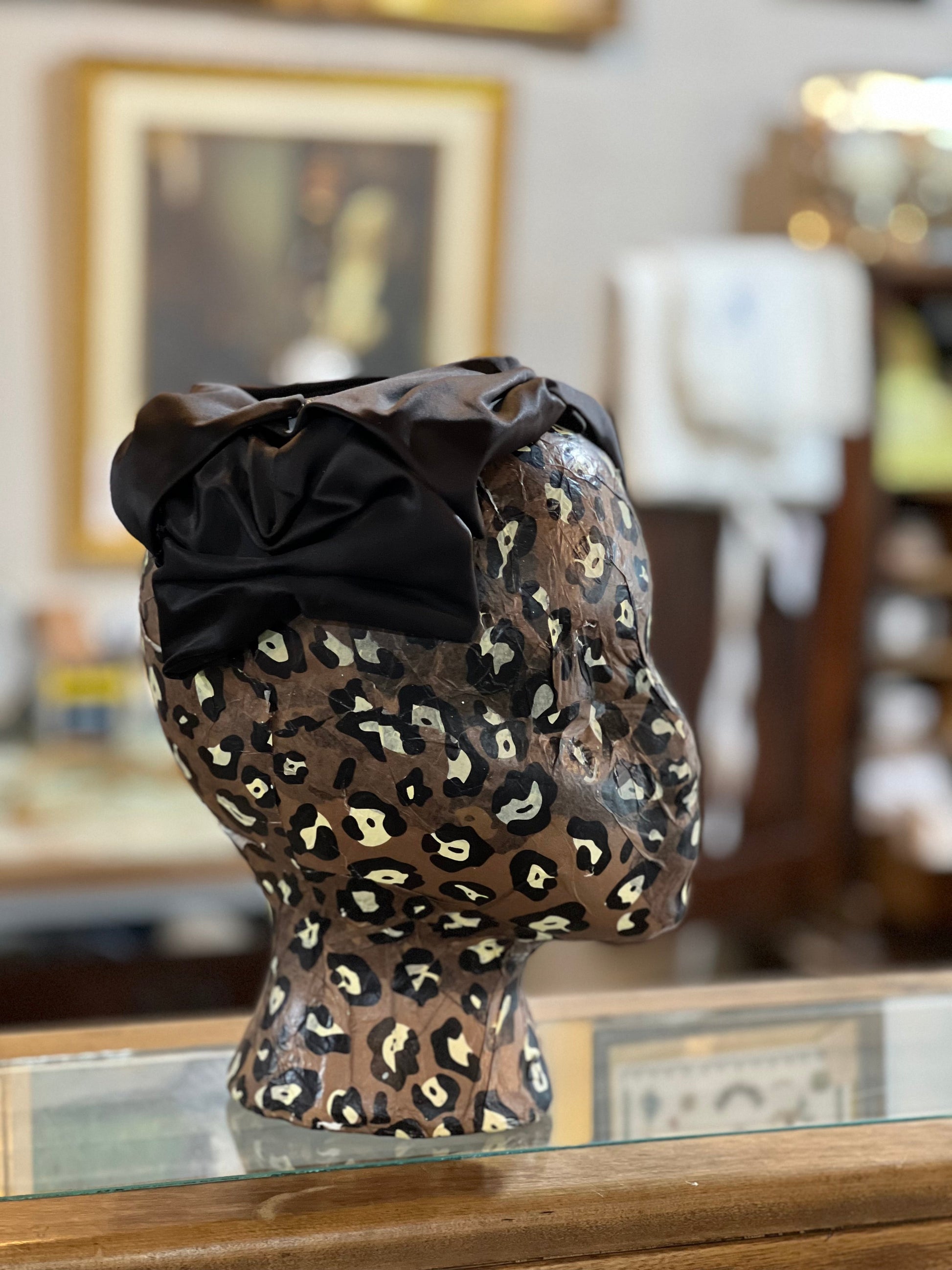 Vintage Black Bows Headpiece