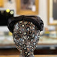 Vintage Black Bows Headpiece