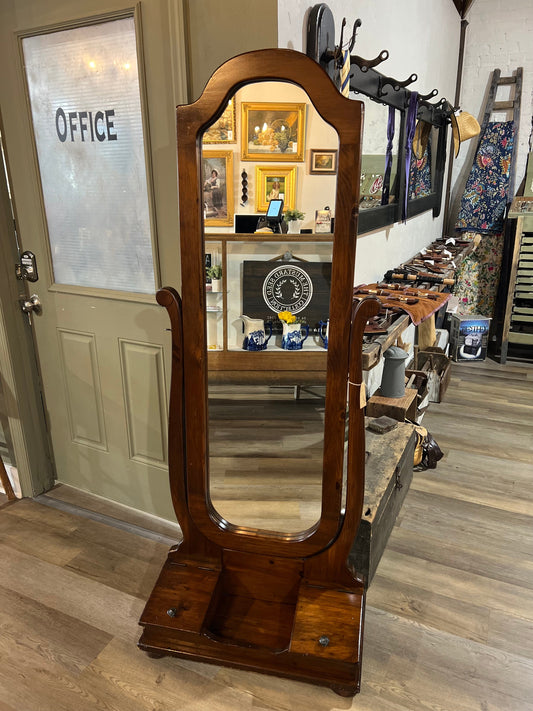 Wood Framed Dressing Mirror