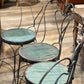 Set of 4 Vintage Ice Cream Parlor Chairs