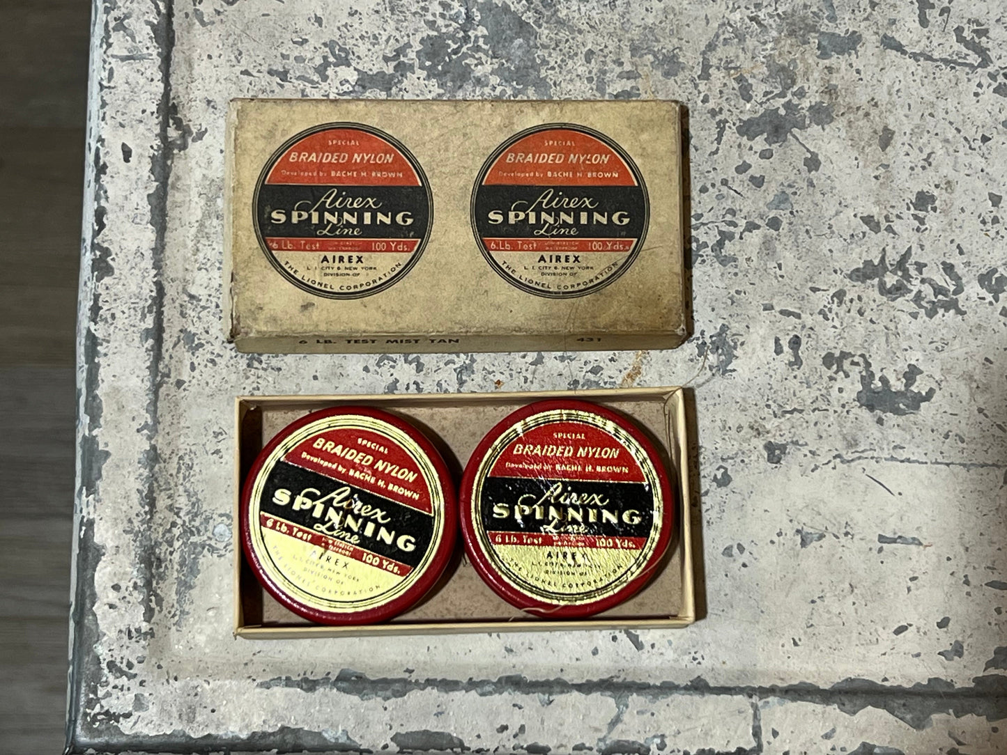 Airex "Spinning Line" Braided Nylon Fishing Line 6 LB.