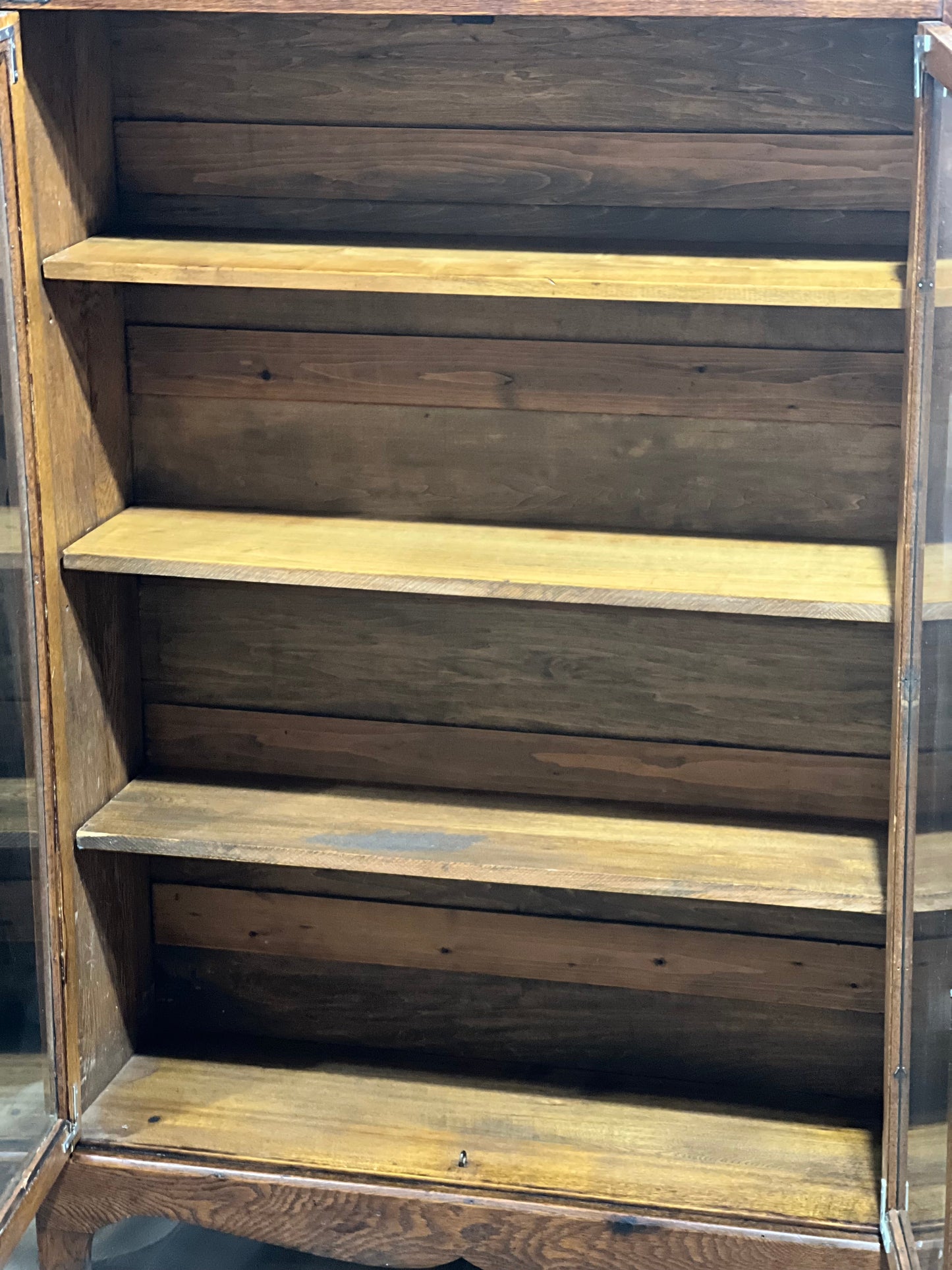 Antique Enclosed Bookcase with Key