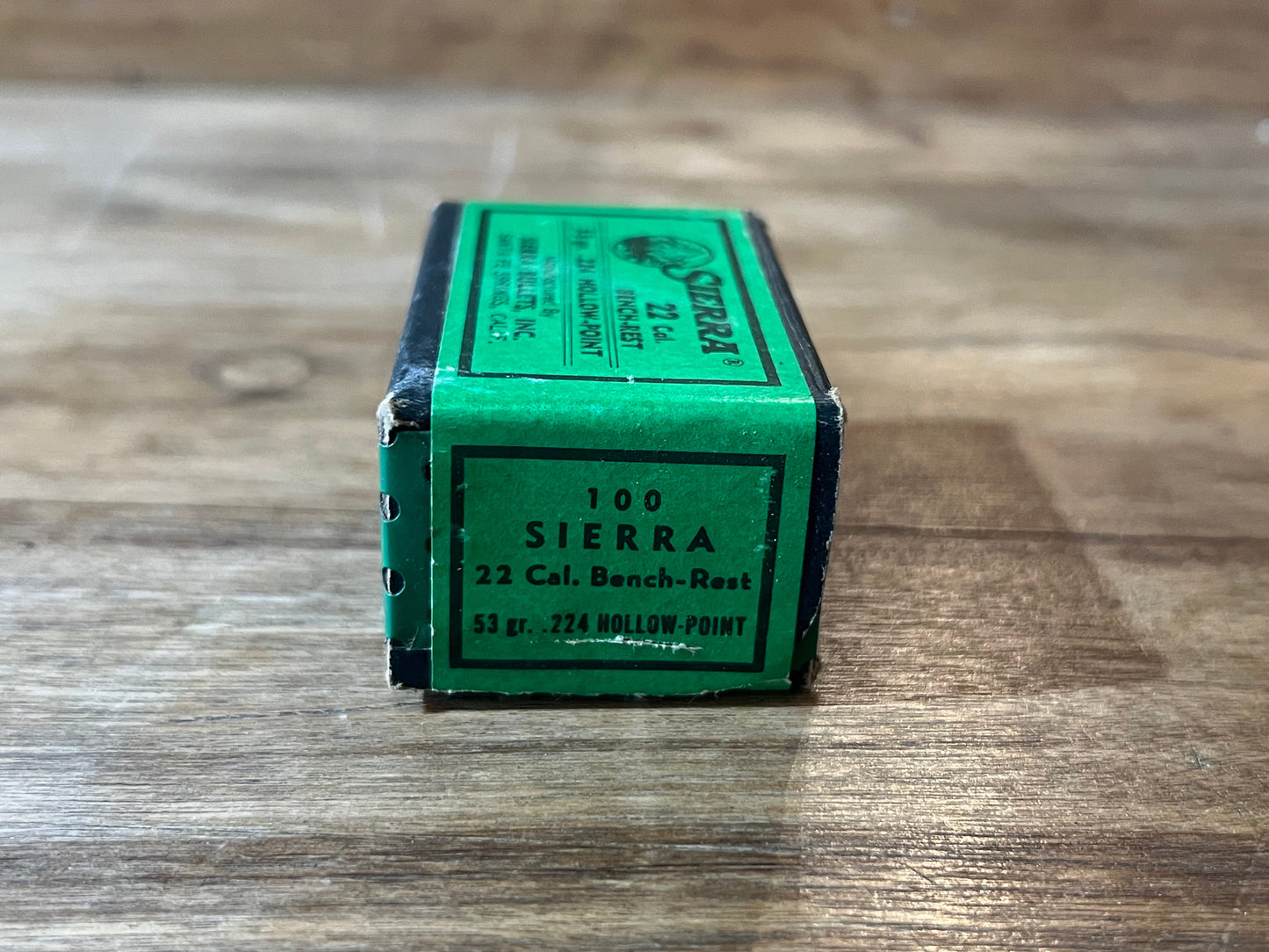 Green & Black Sierra Bullets box