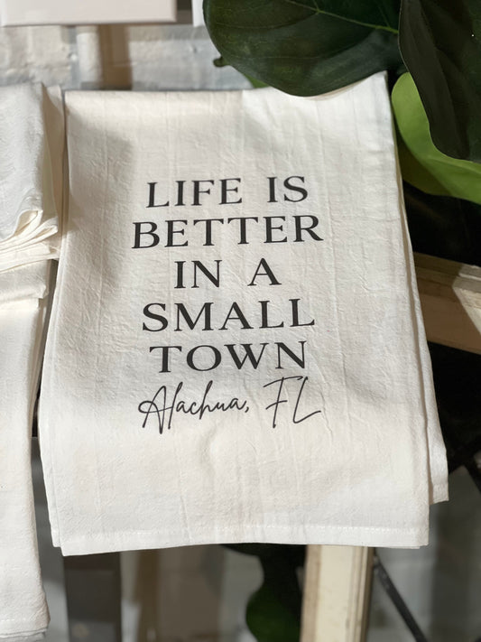 Alachua, FL - Cotton Tea Towel