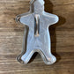 Vintage Aluminum Gingerbread Man Cookie Cutter.