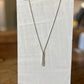 Vertical Bar Pendant Necklace