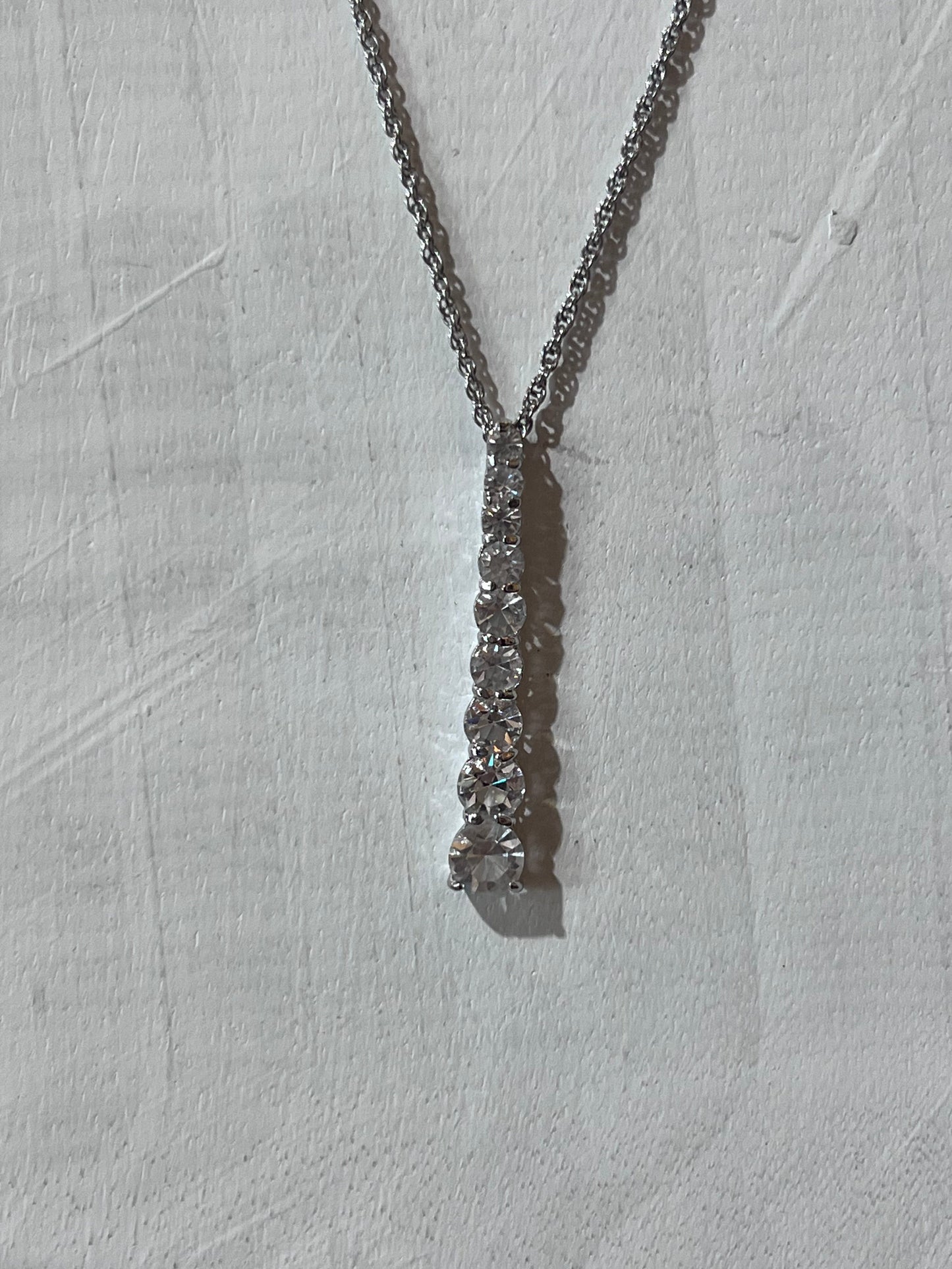 Vertical Bar Pendant Necklace