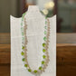 Green & Clear Glass Bead Necklace