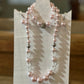 Pink & White Necklace, Bracelet, Earring Set