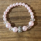 Pink & White Necklace, Bracelet, Earring Set
