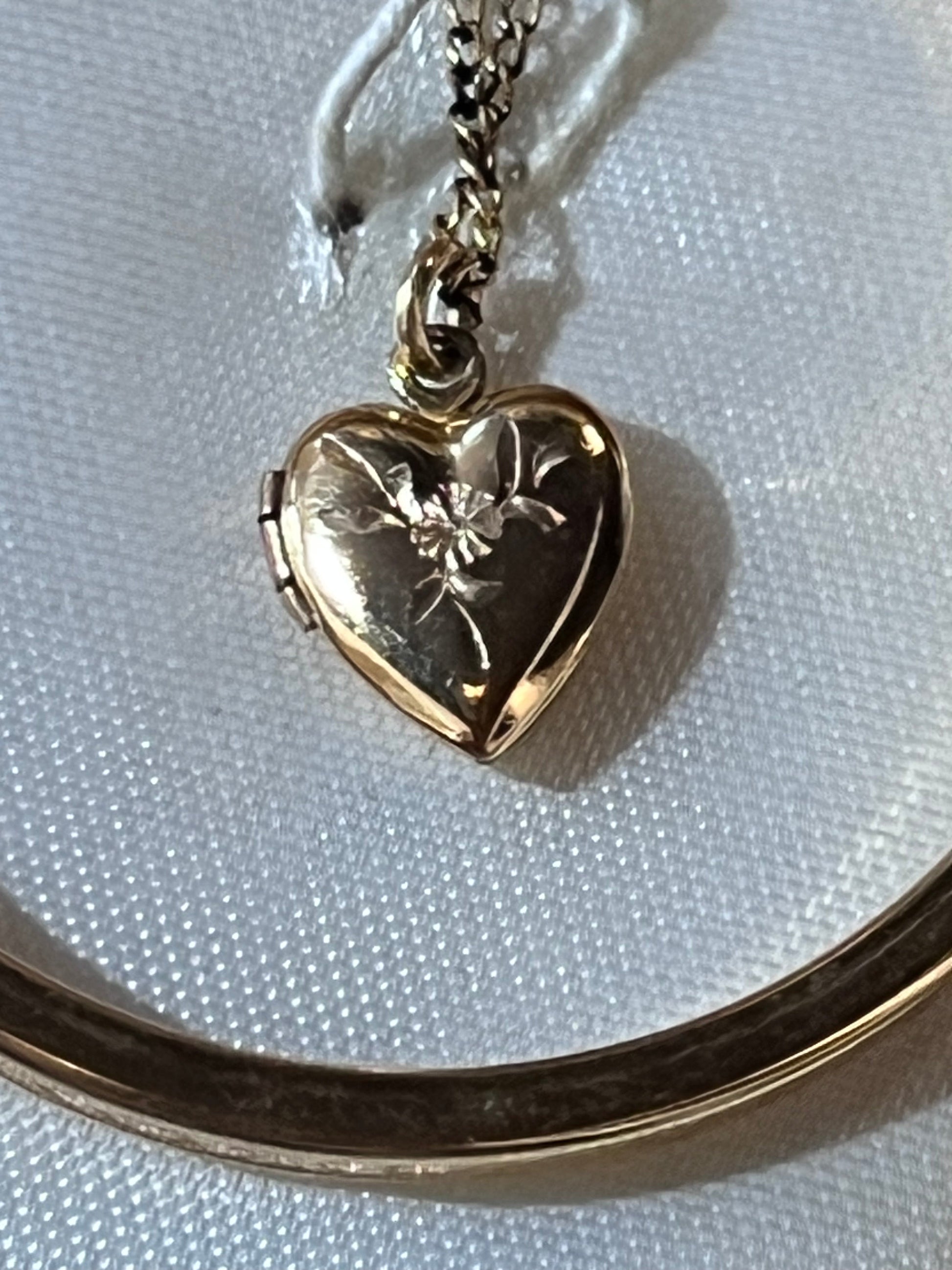 Vintage Child Sized Locket & Bracelet Set