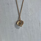 Avon Onyx & Rhinestone Heart Necklace