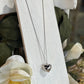 Large Silver-Tone Heart Necklace